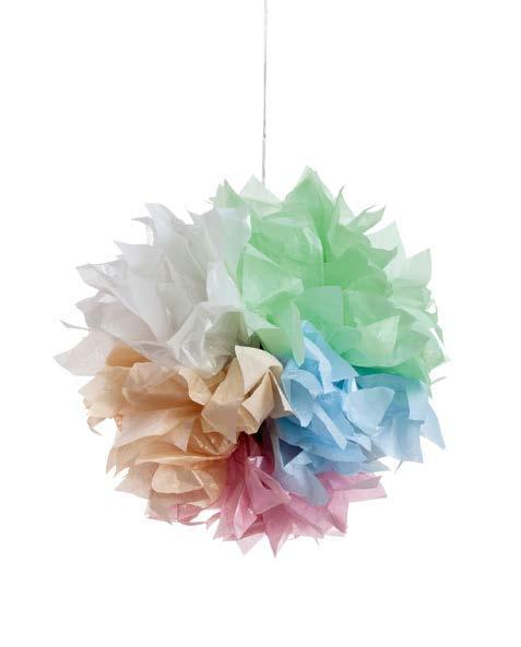 Silkespapper, 50x70cm, Röd, 5 ark/fp