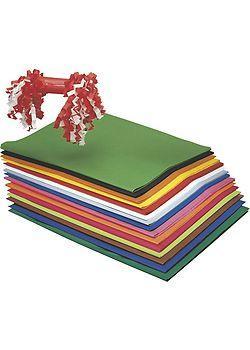 Silkespapper Vitt 50x70cm 25 ark/fp