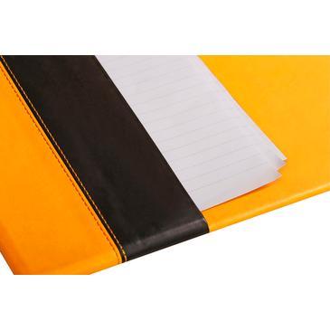 Skrivbordsunderlägg/Skrivunderlägg Rhodiarama desk pad, 60x40cm, Orange/Svart