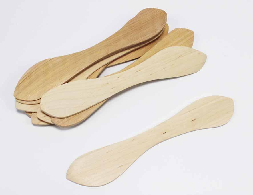 Smörkniv, enkel, i alträ, längd 16cm, 10/fp