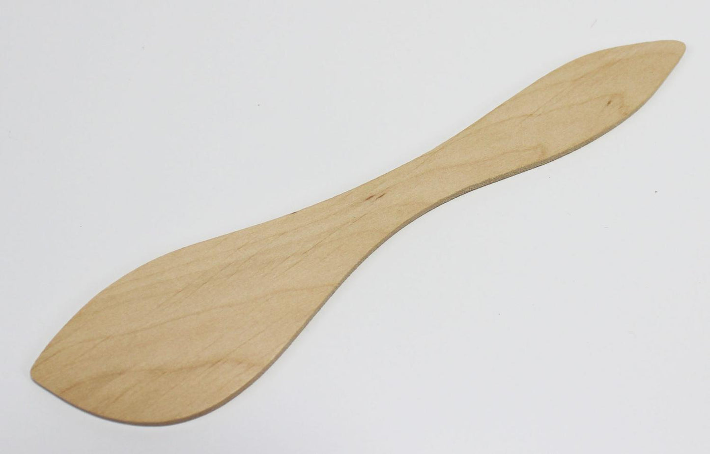 Smörkniv, rund, i al-trä, längd 18cm, 10/fp