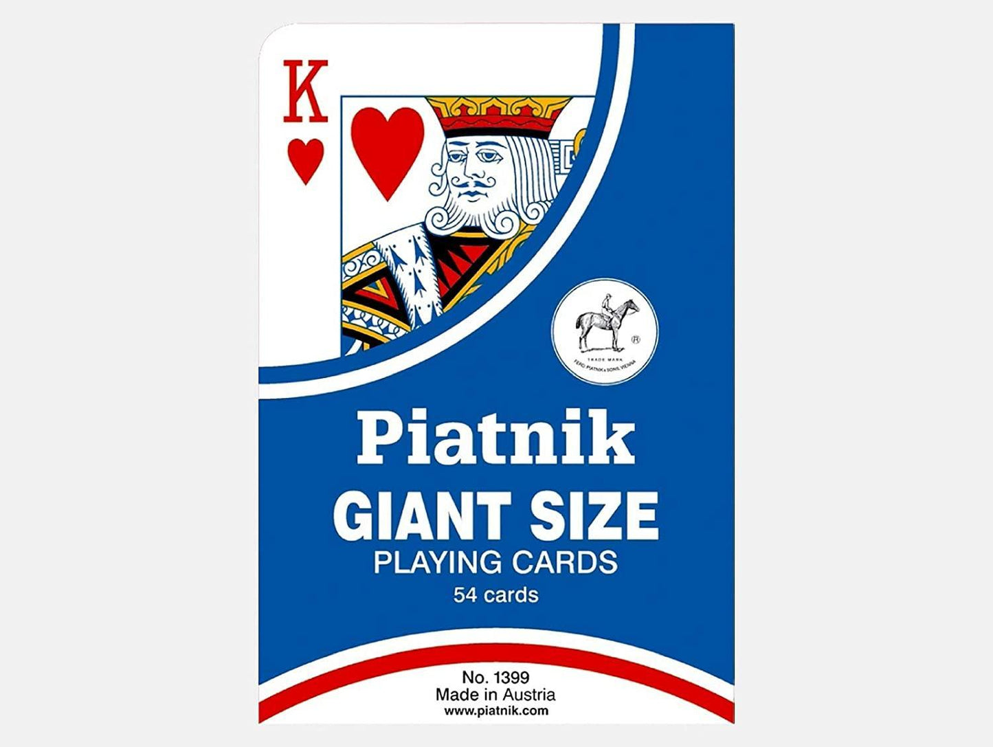 Spelkort/Kortlek, JÄTTESTORA kort, Piatnik Giant Cards, 17,8 x 11,5 cm