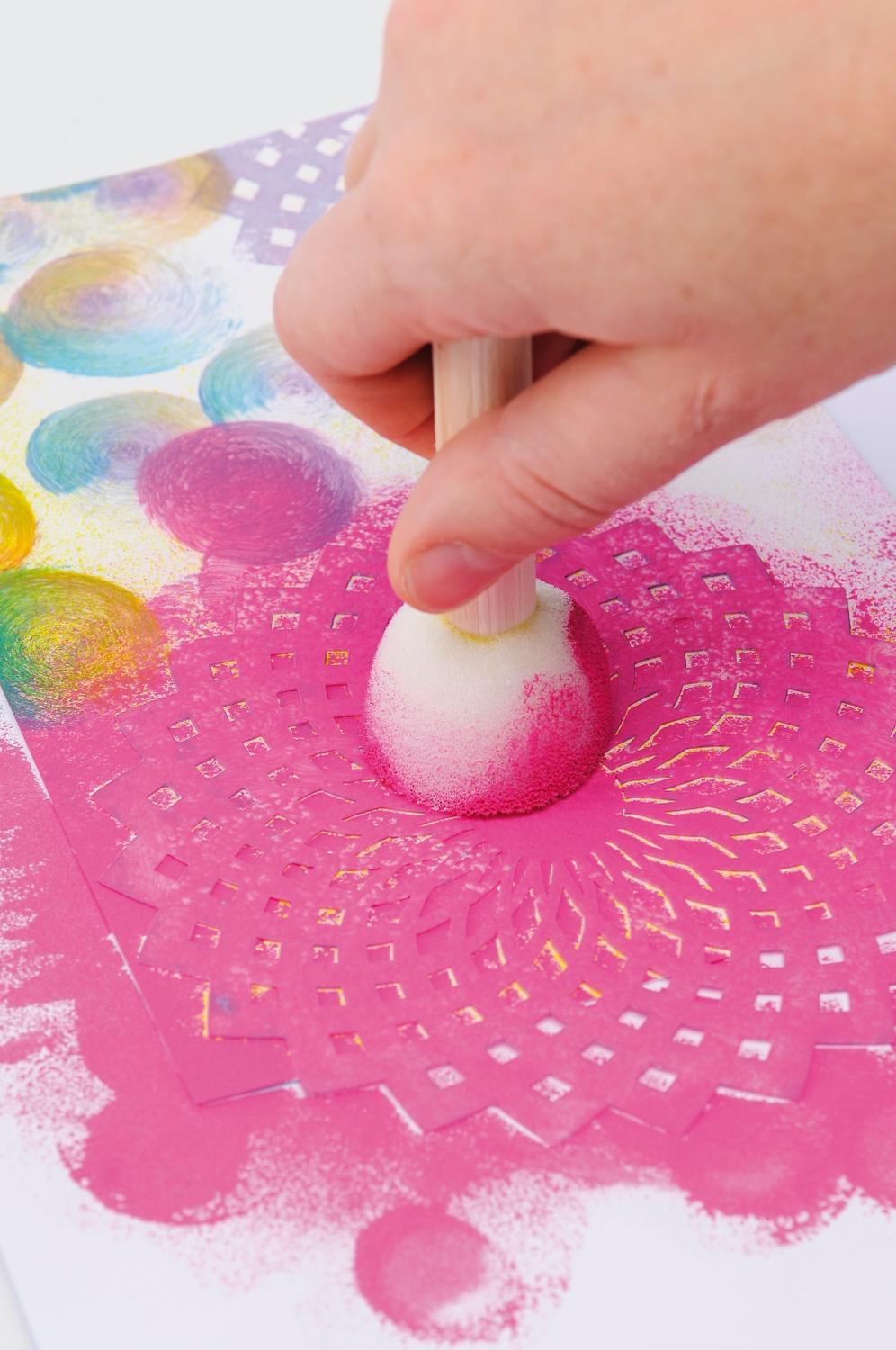 Stencil/Maskeringsstencil Marabu Silhouette Stencil, 30x30cm, Wild Tiger