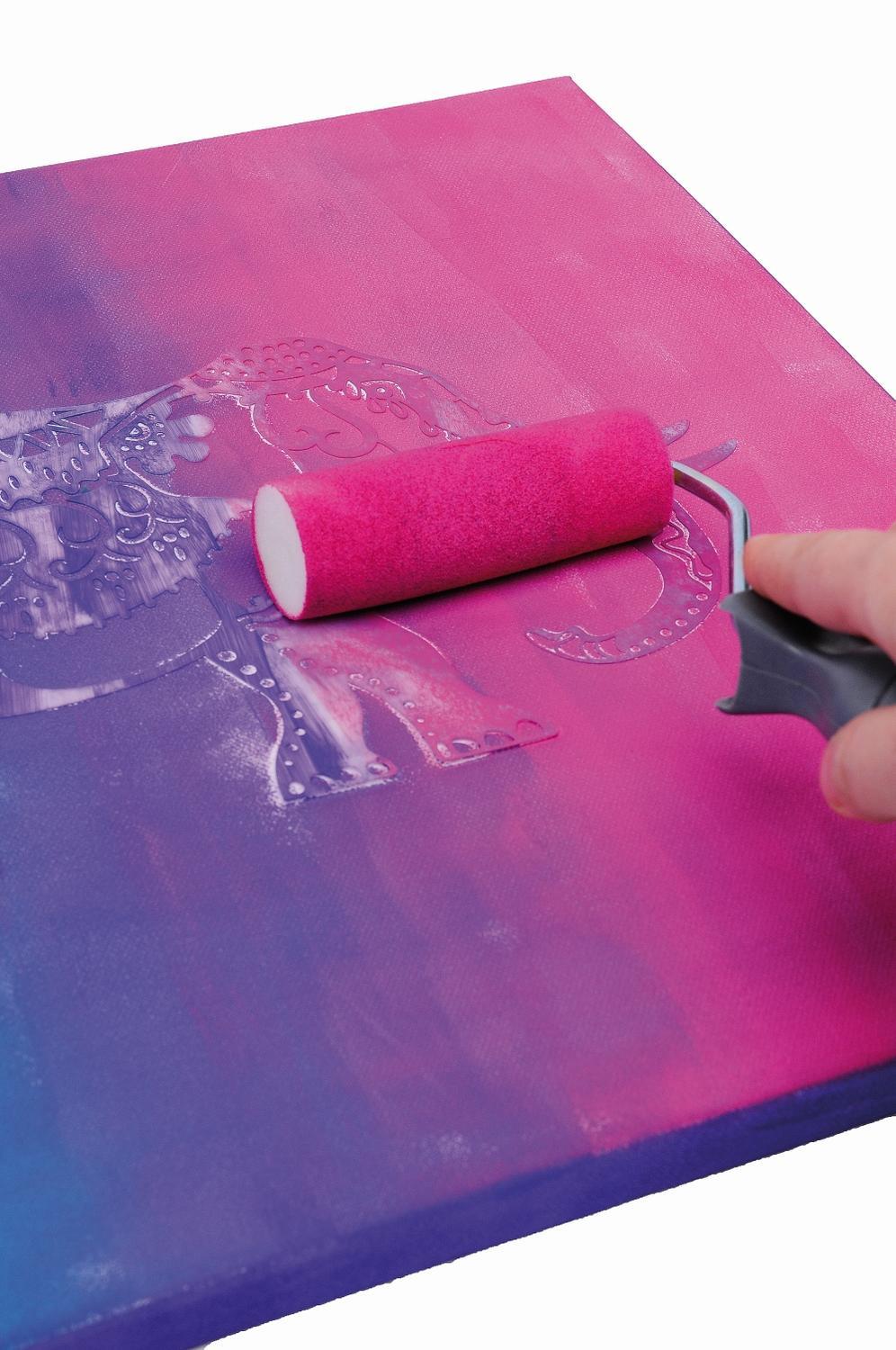 Stencil/Maskeringsstencil Marabu Silhouette Stencil, 30x30cm, Wild Tiger