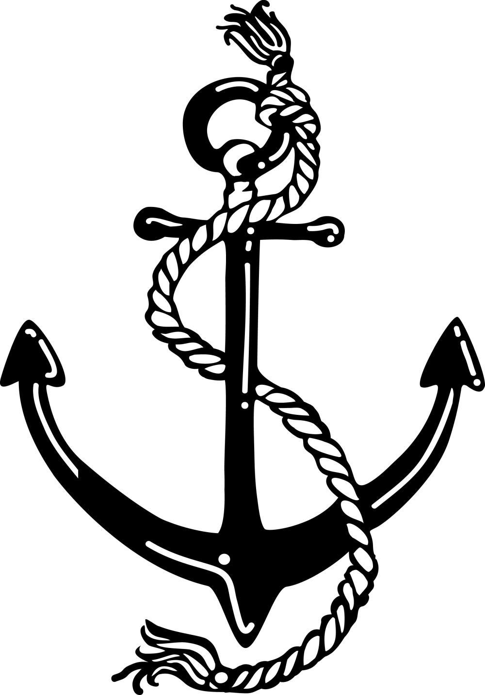 Stencil/Maskeringsstencil Marabu Silhouette Stencil, DIN A4, Anchor (Ankare)