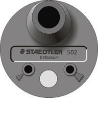 Stiftformerare/Pennvässare Staedtler Mars 502, för 2mm ritstift