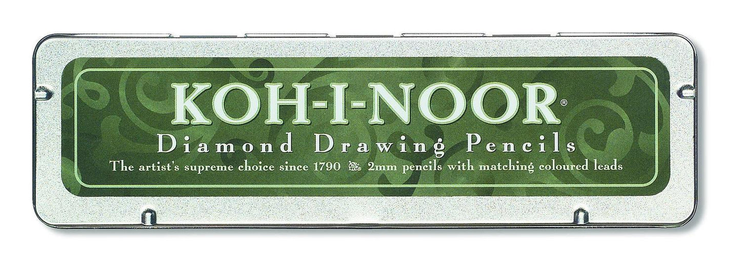 Stifthållare/Tryckpenna Koh-I-Noor Versatil 5217 (5217P) 2,0mm, 6 färger/fp + radergummi