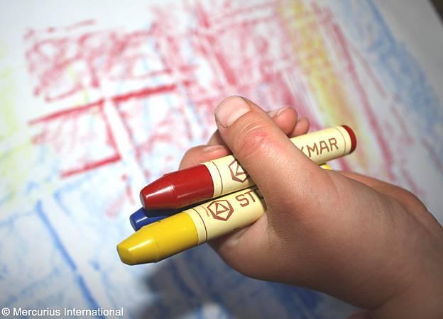 Stiftkrita/Vaxkrita Stockmar, Colours of the World, Hudfärger, plåtask, 8 kritor/ask