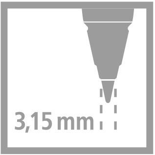 Stiftpenna Stabilo EASYergo 3,15mm Vänsterhänta + Pennvässare, Blå