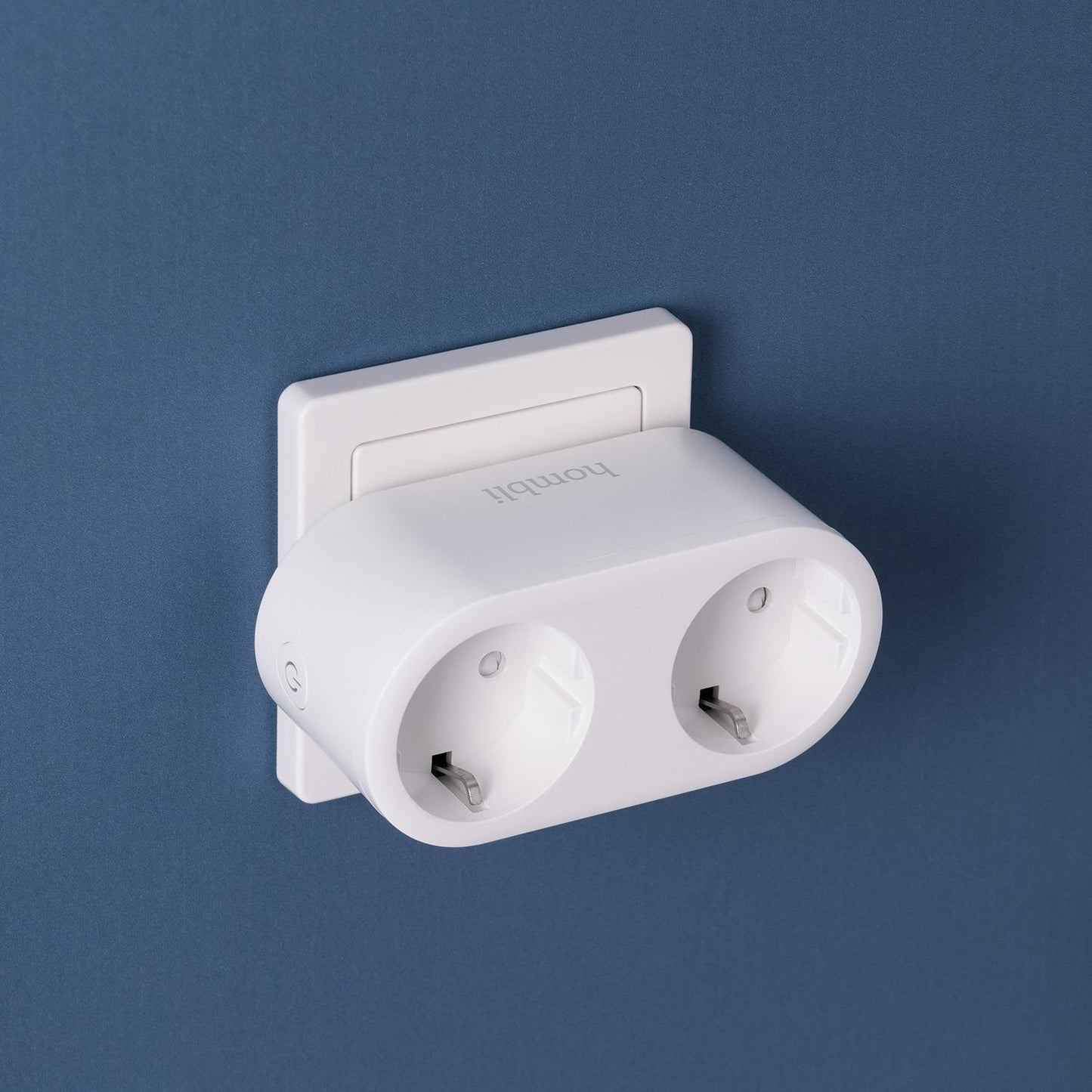 Strömbrytare, WiFi, Hombli Smart Socket Duo WiFi Plug (EU), 16A, Vit (med energimätning)