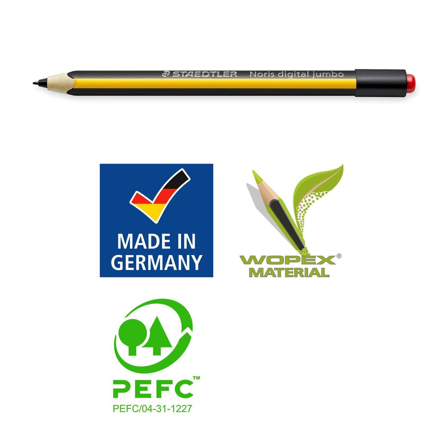 Styluspenna, digital penna, Staedtler Noris Digital Jumbo (till enheter med EMR teknologi)