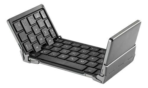Tangentbord, minitangentbord, vikbart/hopfällbar, trådlöst, Deltaco TB-135 Foldable Bluetooth Pocket Keyboard (Nordic), bluetooth, Svart