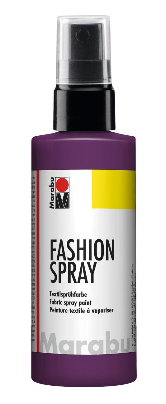 Textilsprayfärg: Textilfärg, sprayflaska Marabu Fashion Spray, 100ml, Aubergine (039)
