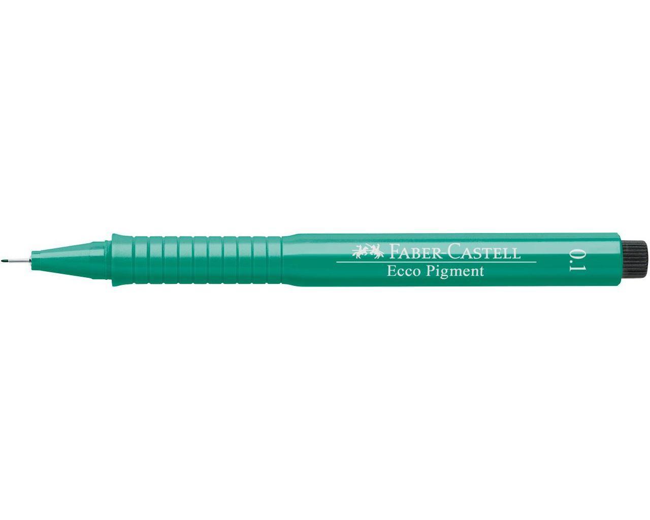 Tuschritpenna ECCO-PIGMENT Faber-Castell 0,1mm Grön