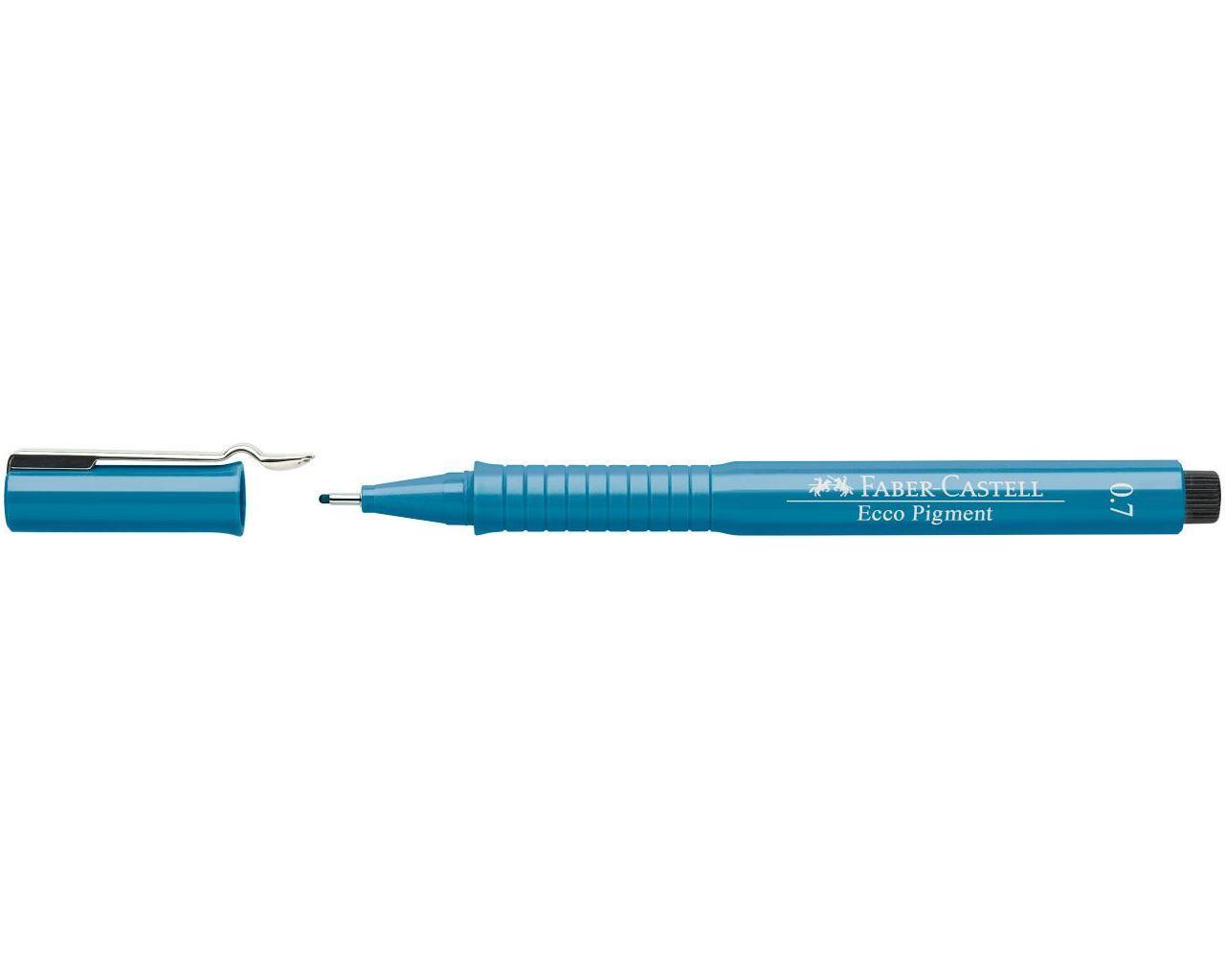 Tuschritpenna ECCO-PIGMENT Faber-Castell 0,7mm Blå