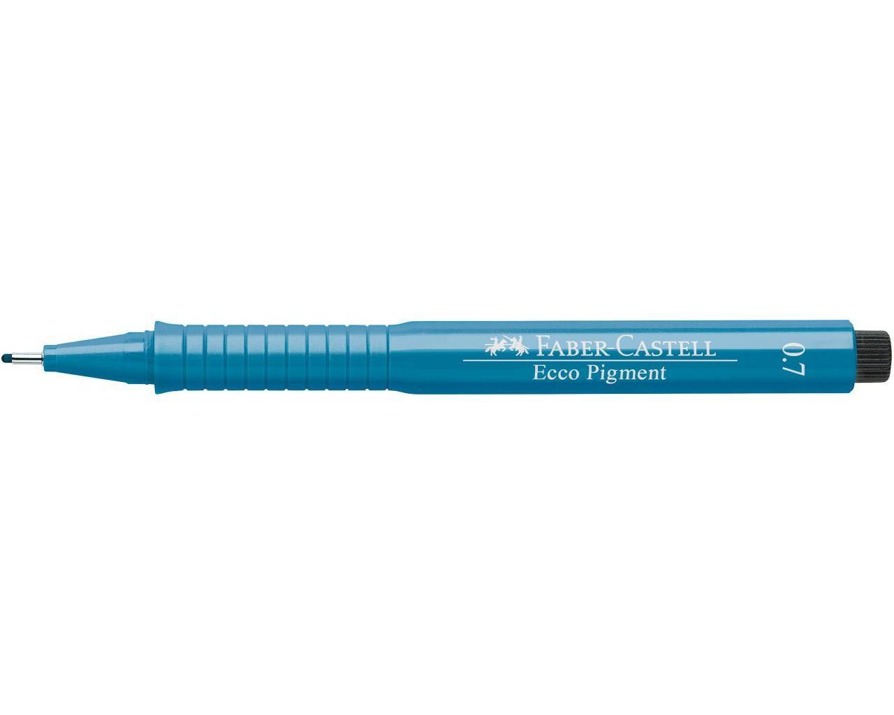 Tuschritpenna ECCO-PIGMENT Faber-Castell 0,7mm Blå