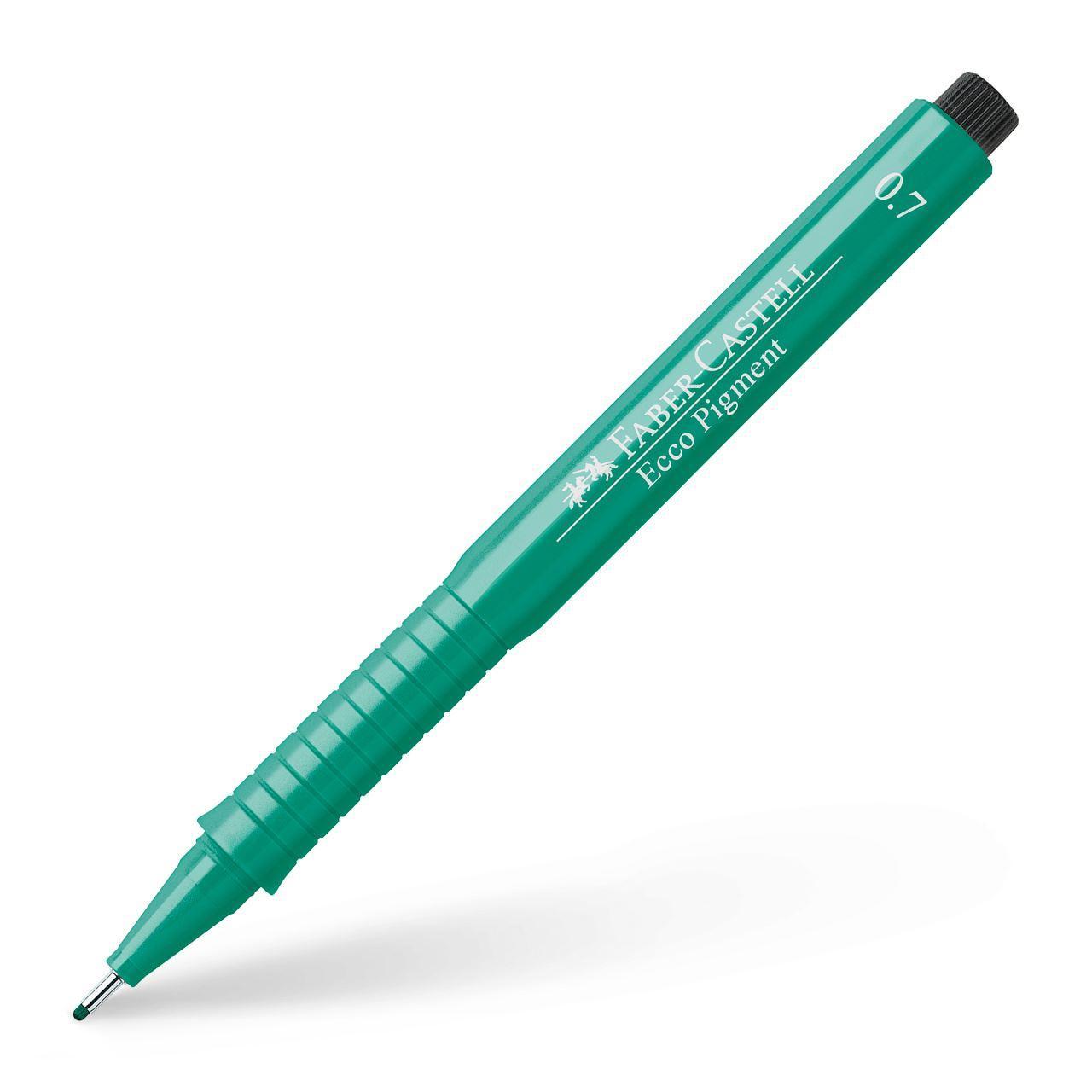 Tuschritpenna ECCO-PIGMENT Faber-Castell 0,7mm Grön