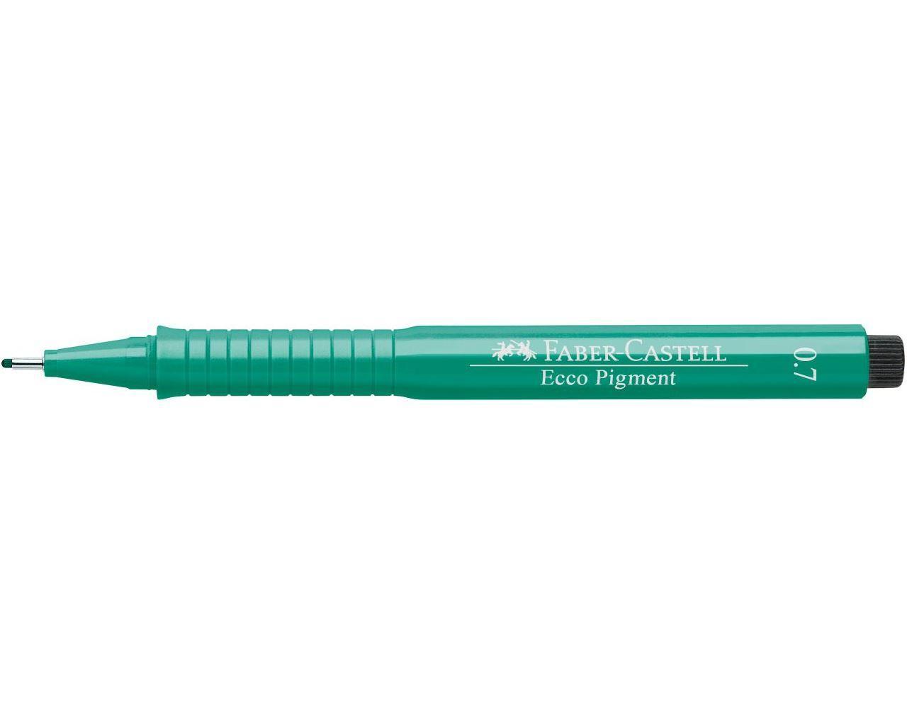 Tuschritpenna ECCO-PIGMENT Faber-Castell 0,7mm Grön