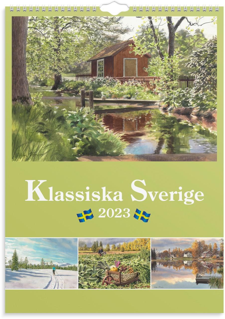 Väggkalender Burde 1733 Klassiska Sverige, 297x420mm (A3)