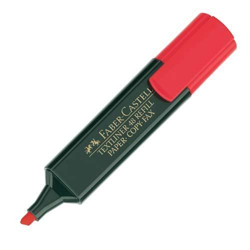 Överstrykningspenna Faber-Castell Textliner 48 Röd 1/fp