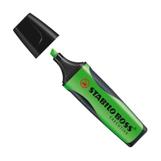 Överstrykningspenna Stabilo Boss Executive Grön 1/fp