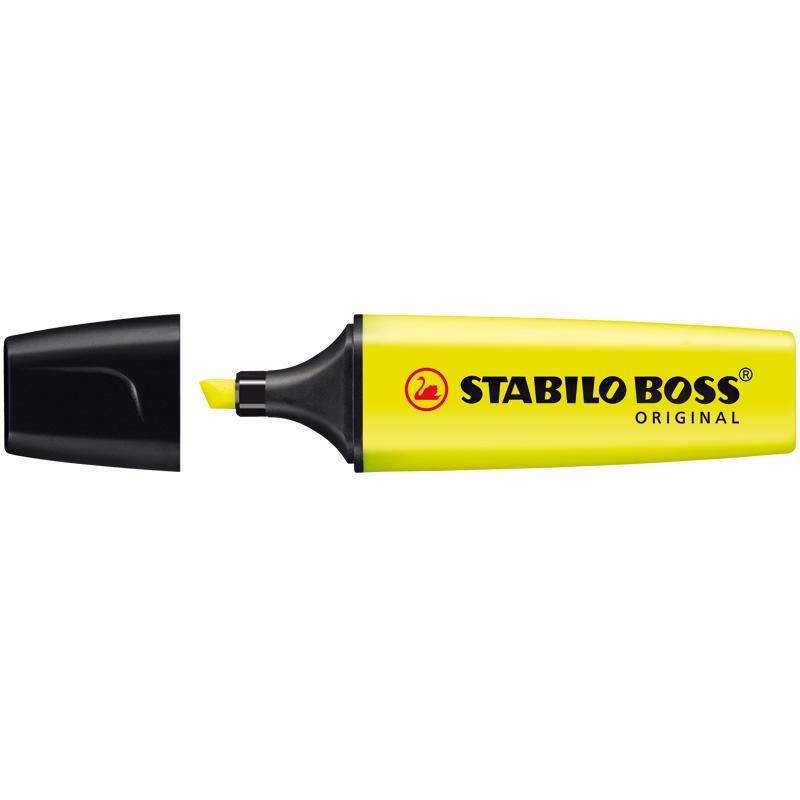 Överstrykningspenna Stabilo Boss Original, 15 färger/fp + Deskset