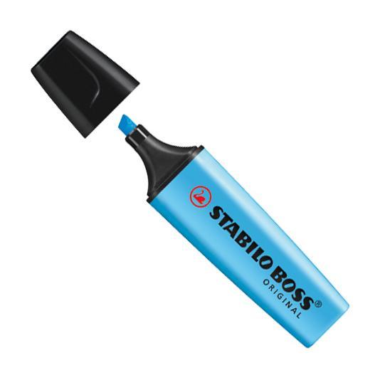 Överstrykningspenna Stabilo Boss Original Blå 1/fp