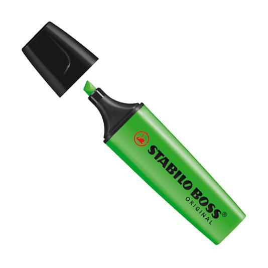 Överstrykningspenna Stabilo Boss Original Grön 1/fp