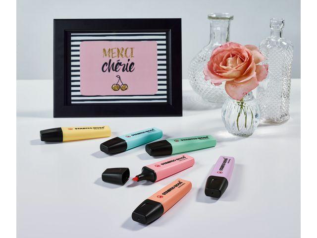 Överstrykningspenna Stabilo Boss Original Pastel, 6 pastellfärger/fp