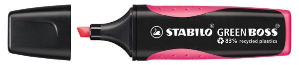 Överstrykningspenna Stabilo Green Boss, 4 färger/fp
