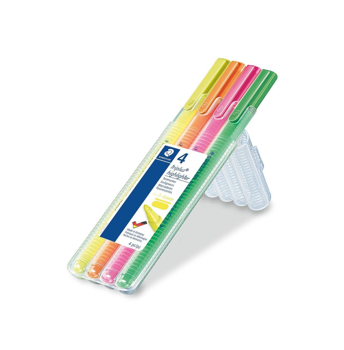 Överstrykningspenna Staedtler Triplus Textsurfer 362 InkjetSafe, 4 färger/fp