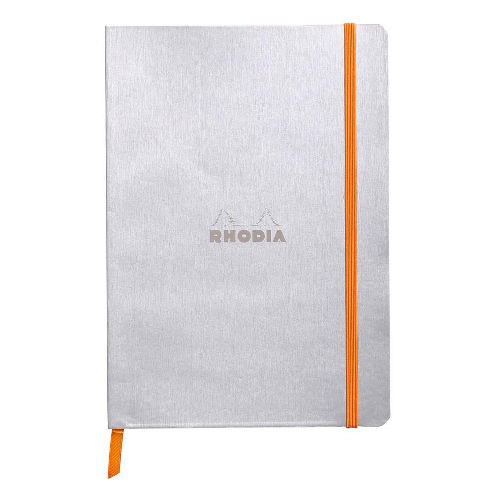 Anteckningsbok Rhodia Rhodiarama Softcover A5 DOT GRID (Prickmönstrat) 90g, 80 blad, Silver