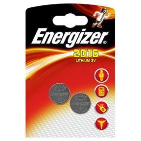 Batteri Energizer Lithium CR2016 (knappcell) 3V, 2/fp