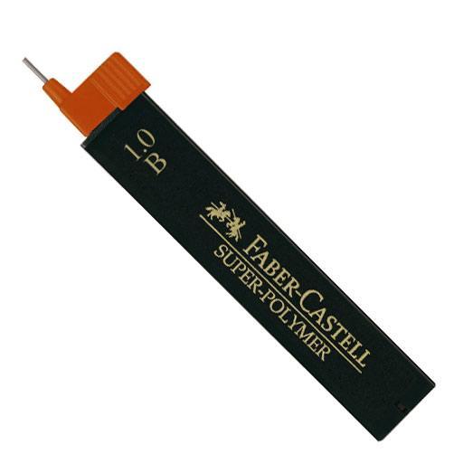 Blyertsstift Faber-Castell Super-Polymer 1mm (=0,9mm), 12 stift/tub, HB