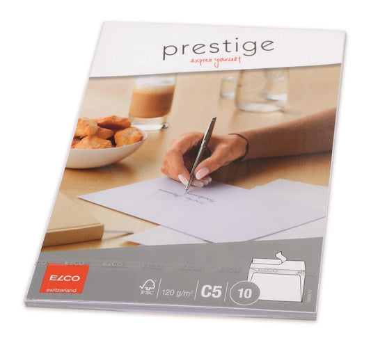 Brevpapper: Elco Prestige Kuvert C5, 10 kuvert/fp