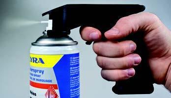 Burkhållare/Handtag/Pistolgrepp till märksprayburk Lyra Profi 4180, 1/fp