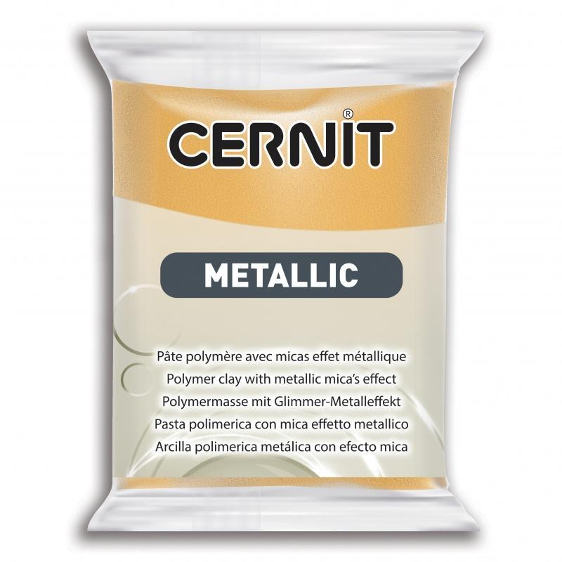 Cernit Metallic modellera 56 gram, Guld/Gold (050)