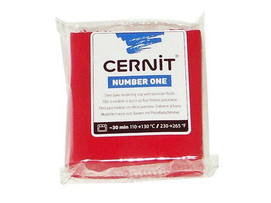 Cernit Number One modellera 56 gram, Röd (400)
