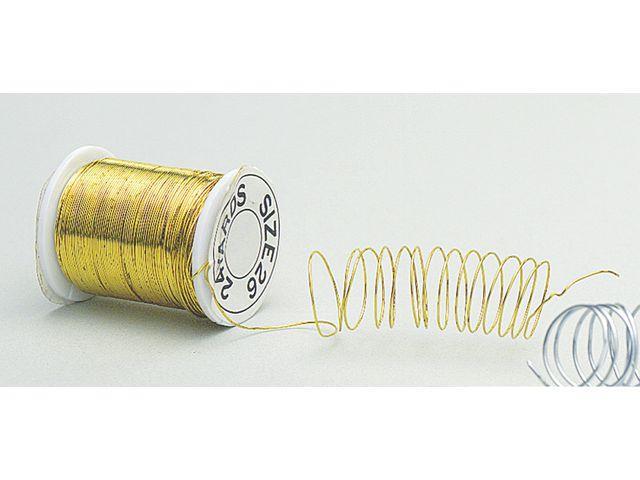 Dekorationstråd/Metalltråd, 0,3 mm, 80 meter, Guldfärgad