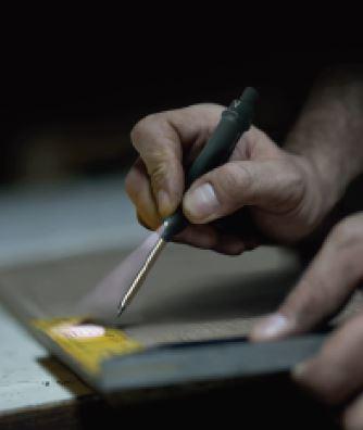 Djuphålsmärkare Stifthållare LYRA Dry Profi LED med LED-lampa 2,8mm 1/fp