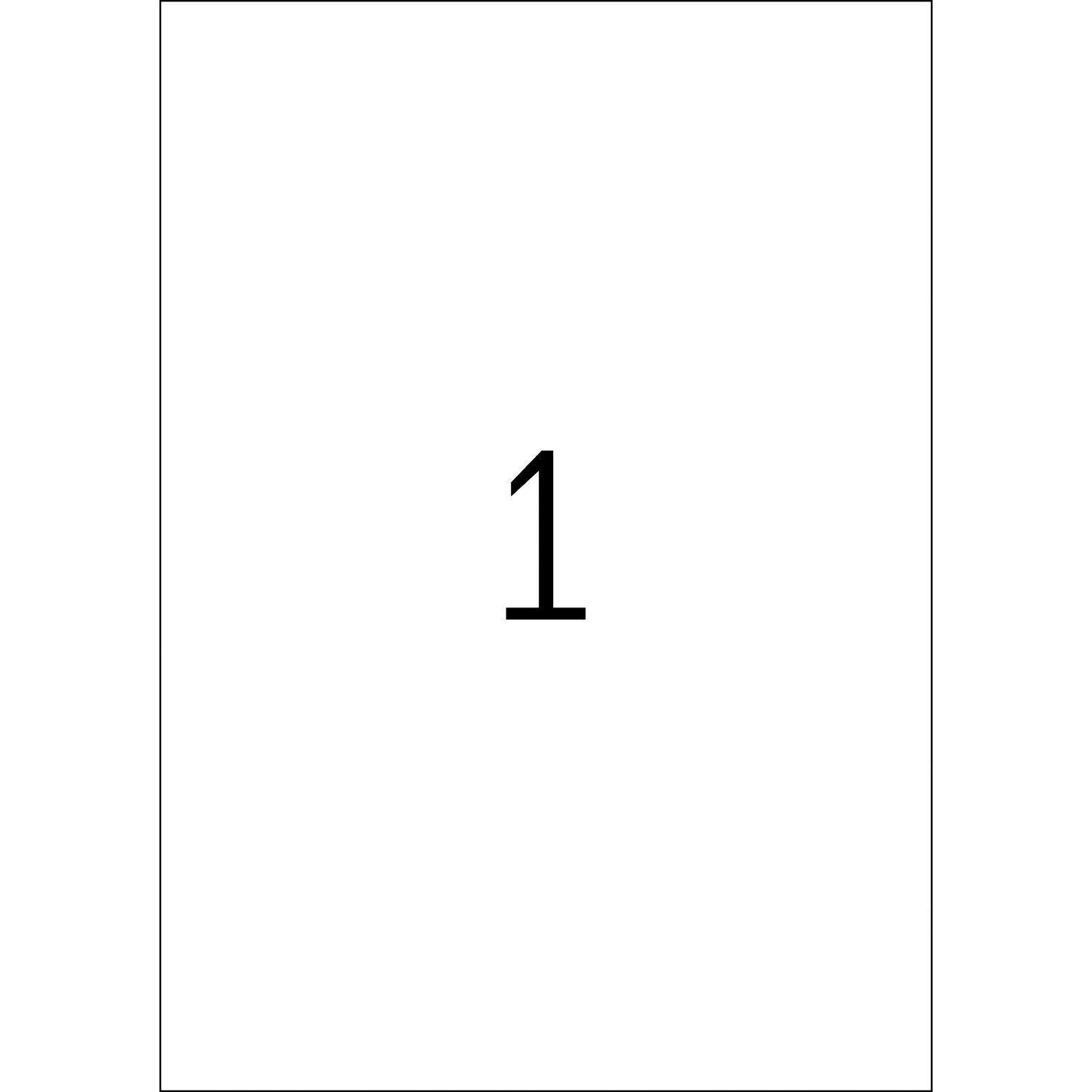 Etiketter Herma Movables 10021 (4352) A4 210x297mm Vit avtagbara/flyttbara, 25 ark/fp (25 st etiketter)