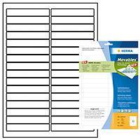 Etiketter Herma Movables 4209 (10011) A4 96,0x16,9mm Vit, avtagbara/flyttbara, 25 ark (800 st etiketter)