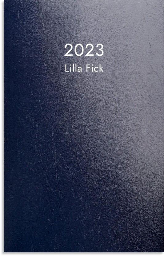Fickkalender Burde Lilla fick 3206, 67x105mm, Blå kartong
