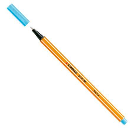 Fineliner Stabilo Point 88 Azurblå (57) 1/fp