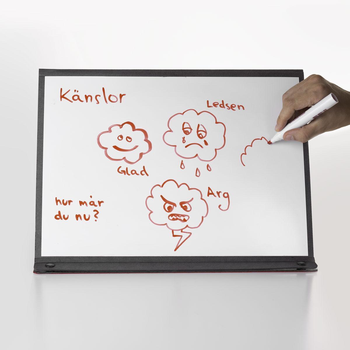 Flanotava, Flanellograftavla/magnetisk whiteboard portabel 44 x 36 cm