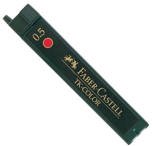 Färgstift Faber-Castell TK-COLOR 0,5mm Röd 12 stift/etui