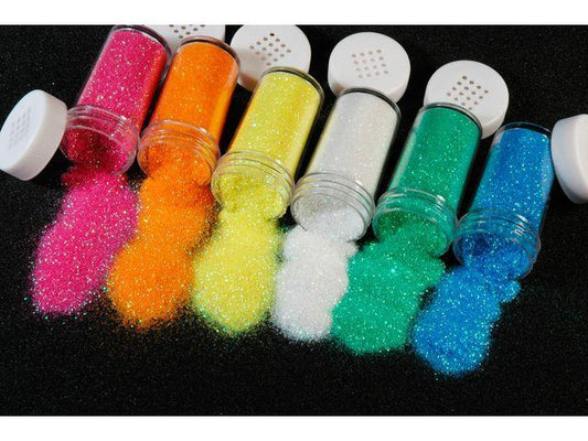 Glitterströssel pastell, 6 färger/fp (6 x 20 gram)