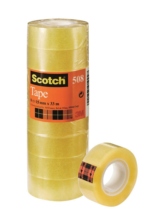 Kontorstejp Scotch 508 33m x 15mm "gultejp" 10/fp