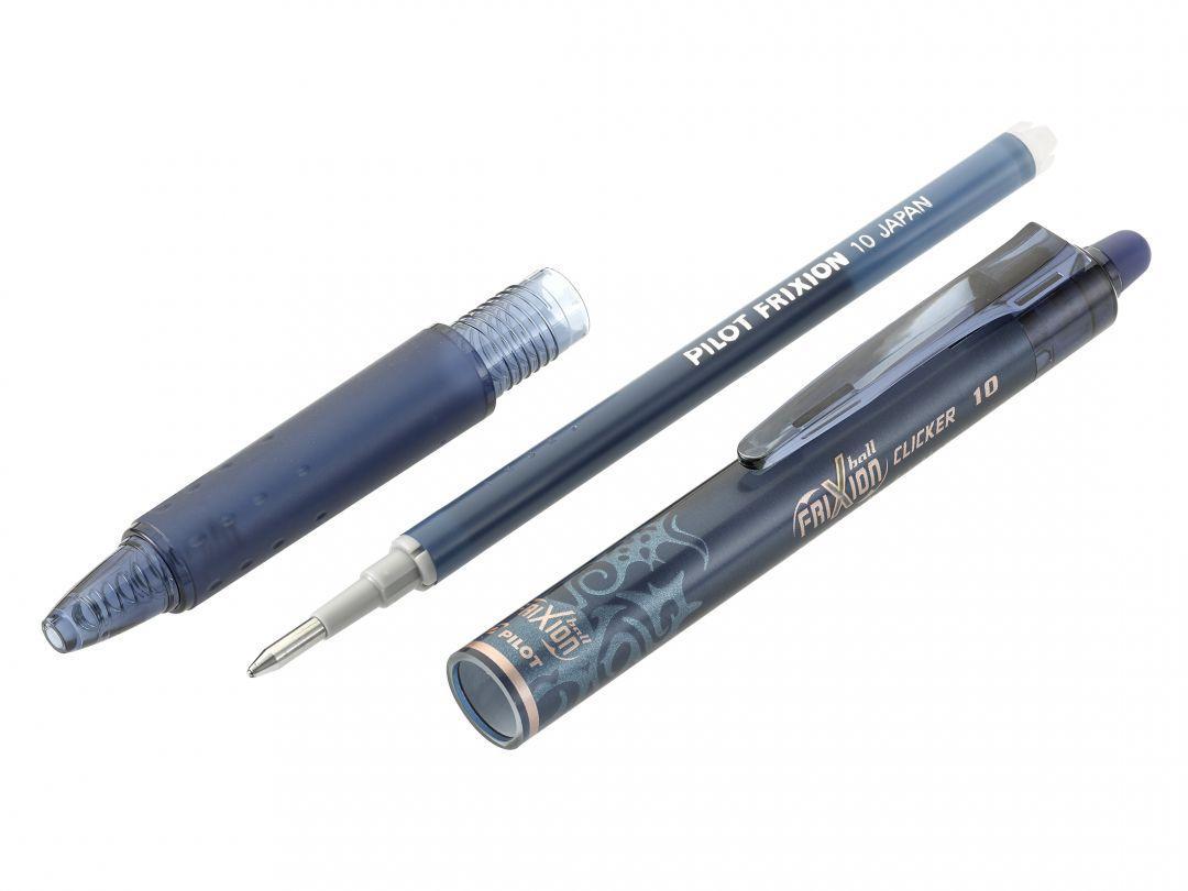 Kulpenna "korsordspenna" Pilot Frixion Clicker 10 BLRT-FR10-L Broad 1,0mm (raderbart bläck) Blå