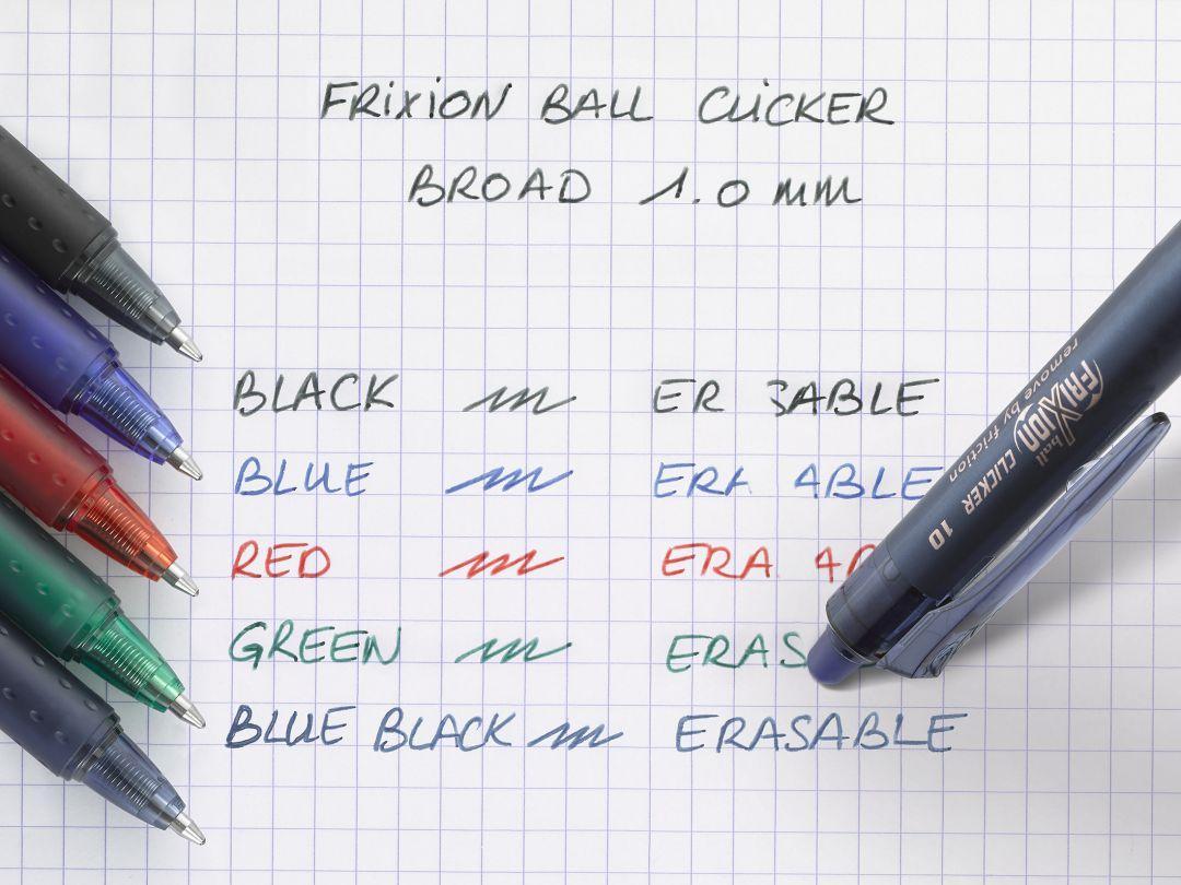 Kulpenna "korsordspenna" Pilot Frixion Clicker 10 BLRT-FR10-L Broad 1,0mm (raderbart bläck) Blå